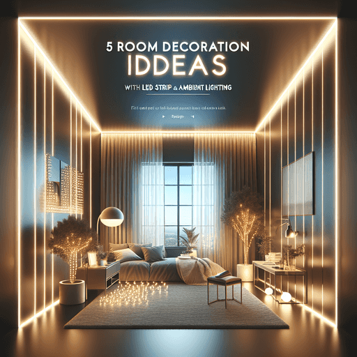 5 Ide Dekorasi Ruangan dengan LED Strip dan Ambient Lighting